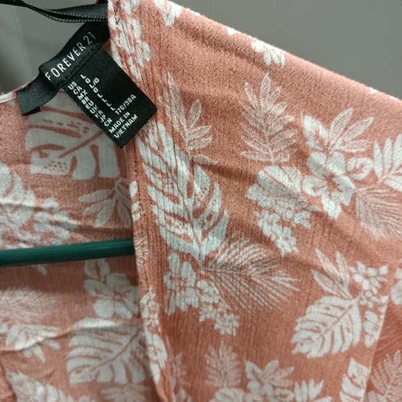 Forever 21 Swim Cover Up Tropical Floral Large - Picture 6 of 11